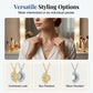 🌞 50% OFF NOW! 🌙 Sun & Moon Pendant Necklace Set – Interlocking, Rhinestone & Two-Tone – Perfect for Couples & Best Friends 💖