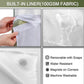 🚿 50% OFF NOW! 🛁 Waffle Pattern Shower Curtain – Double Waterproof & Snap Design – Clear Top Window & Modern Texture 🏠