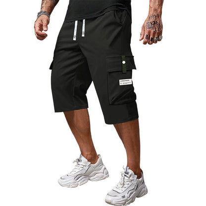 🩳 50% OFF NOW! 🌬️ Men's Cargo Capri Pants – Multi-Pocket & Lightweight – Adjustable Drawstring & Breathable🏃‍♂️