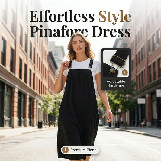 👗 50% OFF NOW! 🌿 Loose Midi Overall Dress – Relaxed Fit, Breathable & Side Pockets – Everyday Casual ✨
