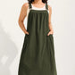 👗 50% OFF NOW! 🌿 Loose Midi Overall Dress – Relaxed Fit, Breathable & Side Pockets – Everyday Casual ✨