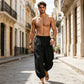 👖 50% OFF NOW! 🌿 Men's Casual Harem Pants with Elastic Ankles – Relaxed Fit & Adjustable Waist – Breathable Cotton Blend & Tapered Silhouette 🧘‍♂️