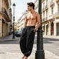 👖 50% OFF NOW! 🌿 Men's Casual Harem Pants with Elastic Ankles – Relaxed Fit & Adjustable Waist – Breathable Cotton Blend & Tapered Silhouette 🧘‍♂️