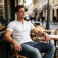 👕 50% OFF NOW! 💪 Men's Lightweight Henley T-Shirt – Muscle Fit & Breathable – Moisture-Wicking & Classic Style 🌿