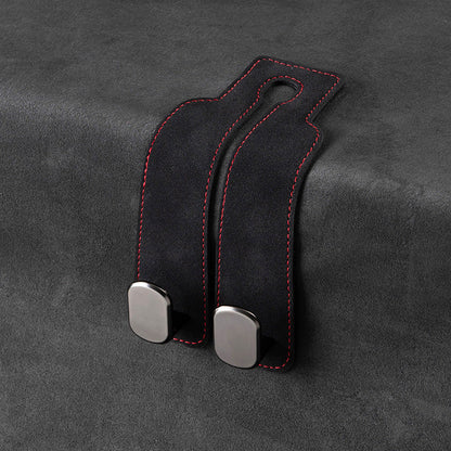 🚗 50% OFF NOW! 🎒 Car Seat Headrest Hook – Premium Leather & Metal – Extra Storage & Phone Holder – Easy Install 🛍️
