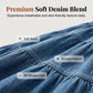 👗 50% OFF NOW! 👖 Denim Maxi Skirt – High Waist & Tiered A-Line – Button Front & Vintage Charm 🌾
