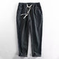 👖 50% OFF NOW! 🌿 Men's Linen Pants – Striped & Cropped – Elastic Waist & Drawstring – Breathable Summer Trousers 🏖️