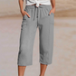👖 50% OFF NOW!🌿 Women's Pleated Cropped Pants – Linen-Cotton Wide-Leg & Breathable – Summer Casual Essential 🍃