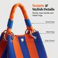 👜 50% OFF NOW! 🧶 Striped Knit Bucket Handbag – Chic Rope Handle & Snap Closure – Spacious & Lightweight – Perfect Vacation Accessory 🏖️