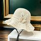 🧶 50% OFF NOW! 👒 Women's Crochet Bucket Hat – Flower Accent, Wide Brim & Cotton – Breathable Summer Style 🌸
