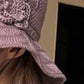 🧶 50% OFF NOW! 👒 Women's Crochet Bucket Hat – Flower Accent, Wide Brim & Cotton – Breathable Summer Style 🌸