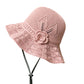 🧶 50% OFF NOW! 👒 Women's Crochet Bucket Hat – Flower Accent, Wide Brim & Cotton – Breathable Summer Style 🌸