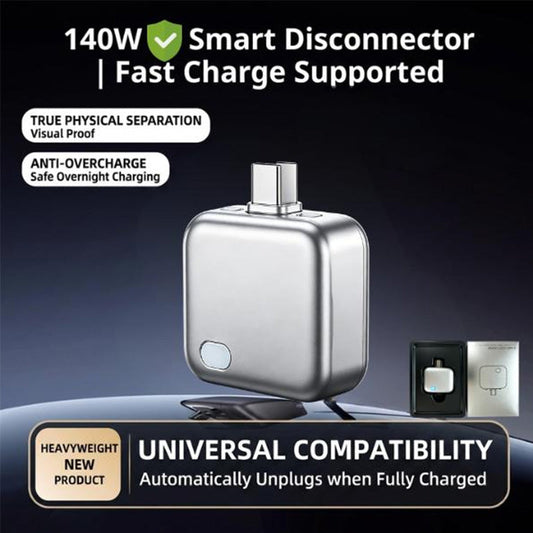 🔌 50% OFF NOW! ⚡ AI Auto-Disconnect Charger – 140W Fast Charging & Battery Protection – Safe Overnight Charge & Smart Chip – Universal Compatibility 💻