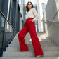 👖 50% OFF NOW! 💼 Women's High-Waist Wide-Leg Trousers – Flowing Silhouette, Side Pockets & Versatile – Office to Evening, Effortlessly Elegant ✨