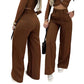 👖 50% OFF NOW! 💼 Women's High-Waist Wide-Leg Trousers – Flowing Silhouette, Side Pockets & Versatile – Office to Evening, Effortlessly Elegant ✨