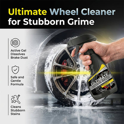 🚗 50% OFF NOW!🧼 Ultimate All Wheel Cleaner Spray – Active Gel for Brake Dust – Safe for Alloy & Chrome – Professional Rim Detailer ✨