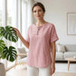 👕 50% OFF NOW!✨ Women's Casual Striped Henley Shirt – Classic Henley Neck & Relaxed Fit – Effortless Style 🍃