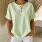 👕 50% OFF NOW!✨ Women's Casual Striped Henley Shirt – Classic Henley Neck & Relaxed Fit – Effortless Style 🍃