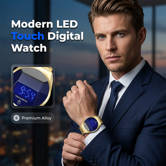 ⌚ 50% OFF NOW!🔵 Men's Modern LED Touch Screen Digital Watch – Premium Alloy & Clear Night Vision – Futuristic Style Timepiece 🌃