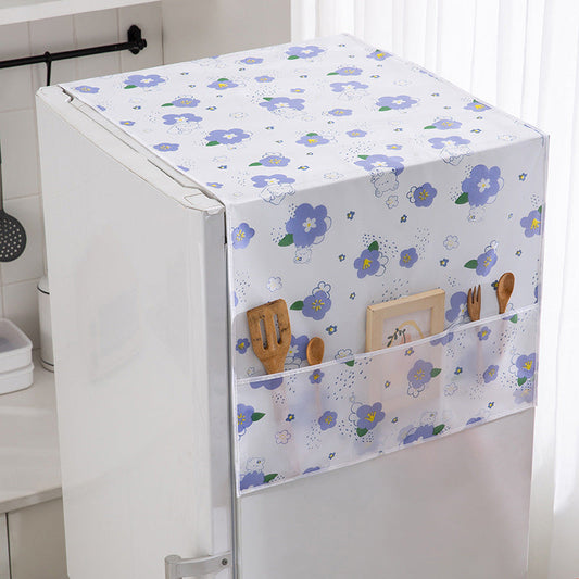 🎉 2026 Sale — Over 31,200 Sold! 🧊 Fridge Dust Cover with Pockets – Peek-a-Boo Protection ✨