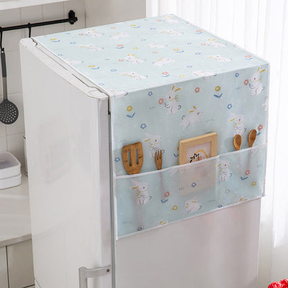 🎉 2026 Sale — Over 31,200 Sold! 🧊 Fridge Dust Cover with Pockets – Peek-a-Boo Protection ✨