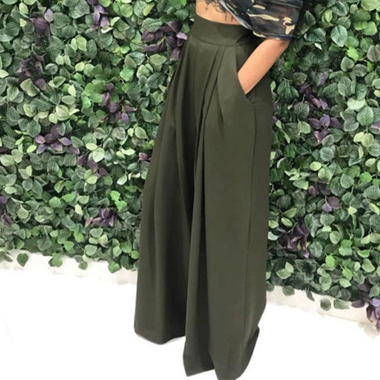 👖 50% OFF NOW!✨ Women's Elegant High-Waist Pants – Wide Leg & Side Pockets – Soft Breathable Blend Trousers in 15 Colors 🌿