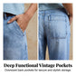 👖 50% OFF NOW!🌟 Women's High Waisted Wide Leg Denim Shorts – Leg-Lengthening & Vintage Wash – Casual Cropped Jeans 👒