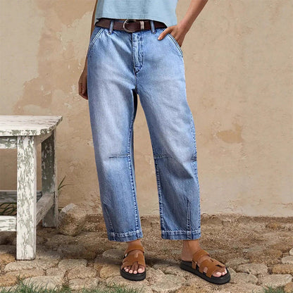 👖 50% OFF NOW!🌟 Women's High Waisted Wide Leg Denim Shorts – Leg-Lengthening & Vintage Wash – Casual Cropped Jeans 👒