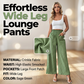 👖 50% OFF NOW!🌿 Women's Casual Solid-Color Loose-Fitting Pants – High-Waisted Wide Leg & Crinkle Texture – Comfy Lounge Trousers ✨