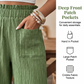 👖 50% OFF NOW!🌿 Women's Casual Solid-Color Loose-Fitting Pants – High-Waisted Wide Leg & Crinkle Texture – Comfy Lounge Trousers ✨