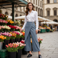 👖 50% OFF NOW!🎨 Women's Patchwork Cropped Trousers – Trendy Color Block & Casual Fit – Comfy Streetwear for Summer Vacation 🌴