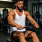 💪 50% OFF NOW! 🏋️ Men's Stringer Tank Top – Racerback, Breathable Cotton Blend & Curved Hem – Show Off Your Gains 🔥