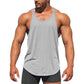 💪 50% OFF NOW! 🏋️ Men's Stringer Tank Top – Racerback, Breathable Cotton Blend & Curved Hem – Show Off Your Gains 🔥