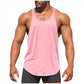 💪 50% OFF NOW! 🏋️ Men's Stringer Tank Top – Racerback, Breathable Cotton Blend & Curved Hem – Show Off Your Gains 🔥