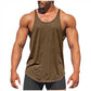 💪 50% OFF NOW! 🏋️ Men's Stringer Tank Top – Racerback, Breathable Cotton Blend & Curved Hem – Show Off Your Gains 🔥