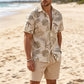 🎉 2026 Sale — Over 44,000 Sold!🌴 Men's Hawaiian Shirt & Shorts 2-Piece Set 👕