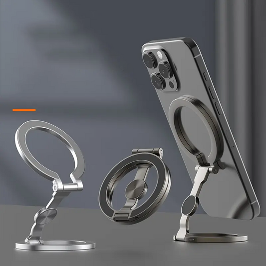 📱 50% OFF NOW!🧲 Foldable Magnetic Ring Phone Mount – Strong N52 Magnet & 360° Rotation – Ultra-Thin Phone Grip & Stand 🚗