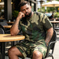 👕 50% OFF NOW!🔥 Men's Camo Print Set – T-Shirt & Shorts – Breathable & Relaxed Casual Outfit 🌿