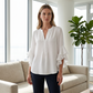 👚 50% OFF NOW!🦋 Women's V-Neck Ruffled Top – Flowy & Lightweight – Elegant Casual Blouse ✨