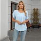 👚 50% OFF NOW!🌸 Women's Petal Sleeve Pleated Blouse – Flowy & Elegant – Versatile Casual Top ✨