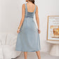 👗 50% OFF NOW!💙 Women's Button-Front Denim Dress – A-Line & Stretch – Flattering & Versatile ✨