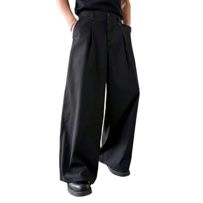 👖 50% OFF NOW!👔Men's Classic Wide Leg Trousers – Wrinkle-Resistant & Breathable – Formal Essential 🥂