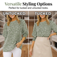 👚 50% OFF NOW!🌿 Women's Casual Polka Dot 3/4 Sleeve Blouse – Breathable & Elegant – Chic Daily Essential 🎀