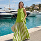 👗 50% OFF NOW!🥂 Women's 2-Piece Set – Sleeveless Top & Striped Skirt – Effortless Chic 🌊