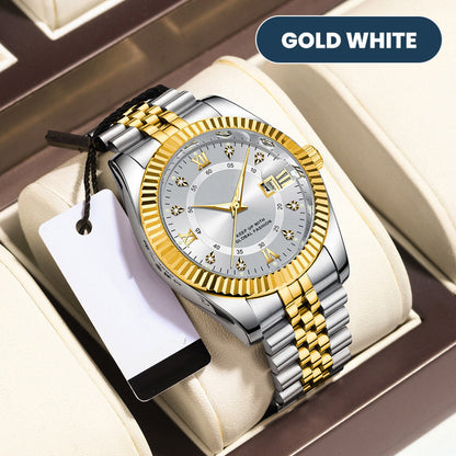 ⌚ 50% OFF NOW!✨ Men's Business Wrist Watch – Quartz & Stainless Steel – Timeless Elegance 🥂