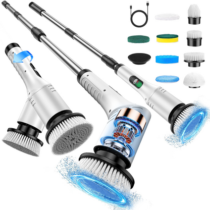 🎉 2026 Sale — Over 21,000 Sold! ✨ Cordless Electric Spin Scrubber – Power Cleaning Without The Elbow Grease – Multi-Attachment, Waterproof, One Charge Scours The Whole House 🧹