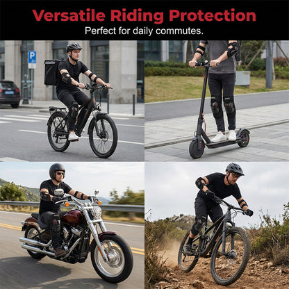 🎉 2026 Sale — Over 22,000 Sold! 🏍️ Motorcycle Knee & Elbow Guard Set – Hard Shell Protection with Full Range of Motion! ✨