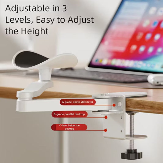 🦾 50% OFF NOW! 💺 Adjustable Clamp-On Arm Rest – Ergonomic, Foldable & Tool-Free – No Drilling, Saves Desk Space ✨