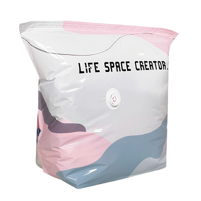 🌸LAST DAY — BUY 2 GET 1 FREE! 💗 No pump, no hassle — just seal, press, and save up to 80% space. Store bulky bedding and clothes in seconds. Reusable and travel-ready. ✨