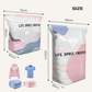 🌸LAST DAY — BUY 2 GET 1 FREE! 💗 No pump, no hassle — just seal, press, and save up to 80% space. Store bulky bedding and clothes in seconds. Reusable and travel-ready. ✨